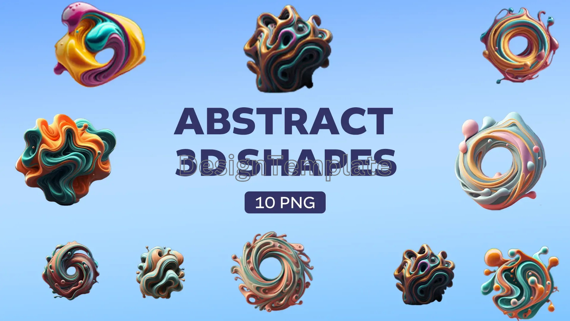 Modern Motifs 3D Abstract Graphics Pack